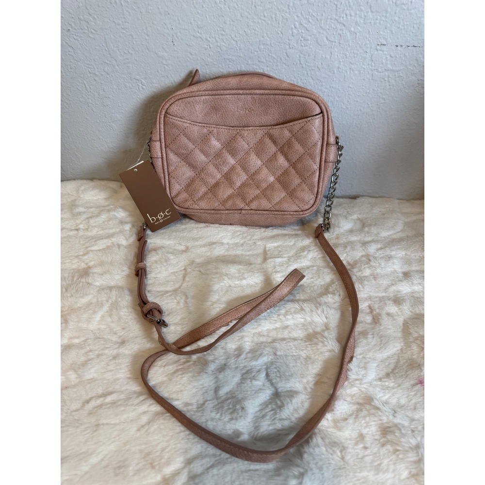 BOC Born Concept Dusty Pink Quilted Crossbody Bag BOC7289-DUPNK-FRE NEW
